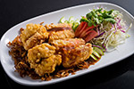 Fried shrimp or river prawn in tamarind sauce